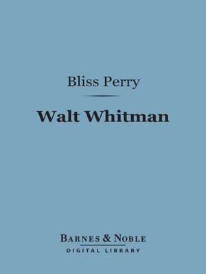 cover image of Walt Whitman (Barnes & Noble Digital Library)